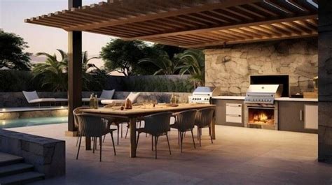 Outdoor Kitchen Pool Area 的图像结果