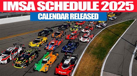 Big News! IMSA Reveals 2025 WeatherTech Championship Schedule - YouTube