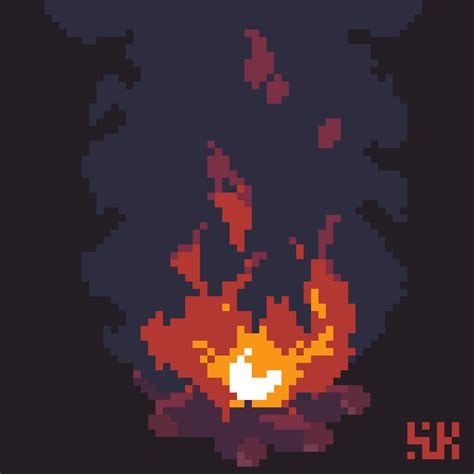 Bonfire: First Time Animating Pixel Art, all feedback is appreciated ...