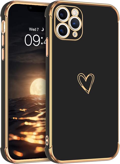 GUAGUA Case for iPhone 11 Pro, Cases Cute Heart Pattern Soft TPU ...