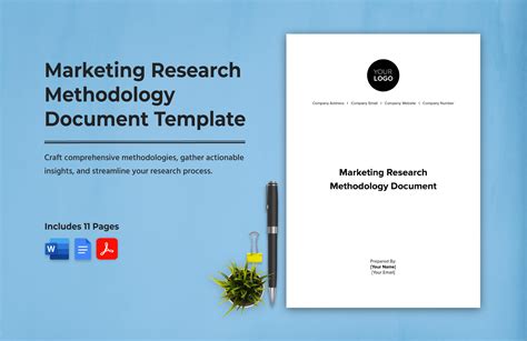 Marketing Research Methodology Document Template in Word, PDF, Google ...