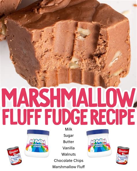 Marshmallow Fluff Fudge | Fudge recipes chocolate, Fudge recipes ...