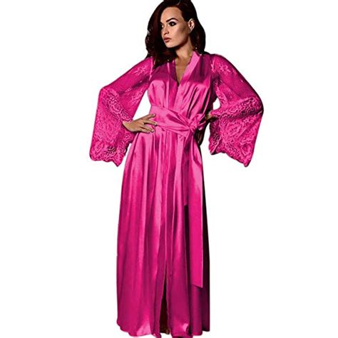 Buy Veepola Women Sexy Lingerie Long Lace Dress Sheer Gown See Through ...