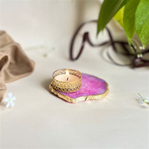 Agate Tealight Holder