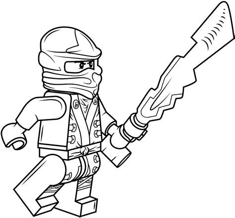 Ninjago Kimono Cole Coloring Page - Free Printable Coloring Pages for Kids