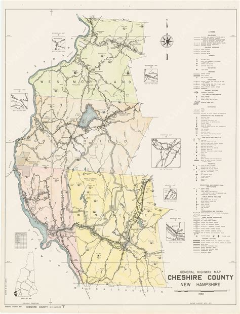 Cheshire County, New Hampshire 1960: 03 of 05 - WardMaps LLC