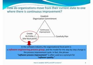 How to establish SEPG and SPI functions? | PDF
