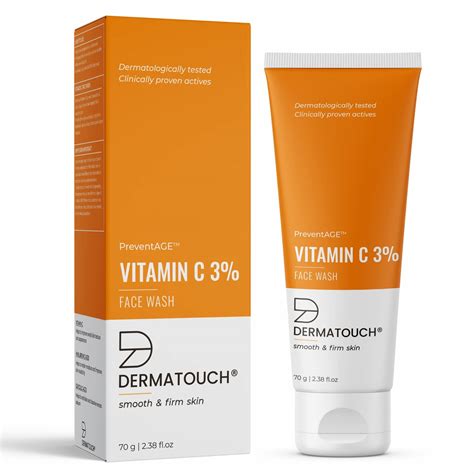 DERMATOUCH 3% Vitamin C Face Wash for Glowing Skin | Bright & Firm Skin ...