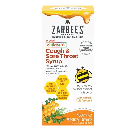 Children’s Cough & Sore Throat Syrup | Zarbee's®