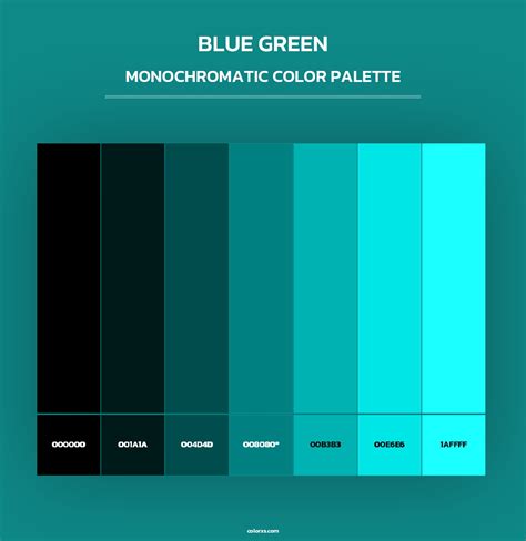 Blue Green Color Palette