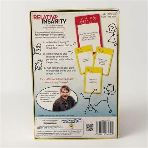 RELATIVE INSANITY Play Monster Family Game - Created by JEFF FOXWORTHY ...