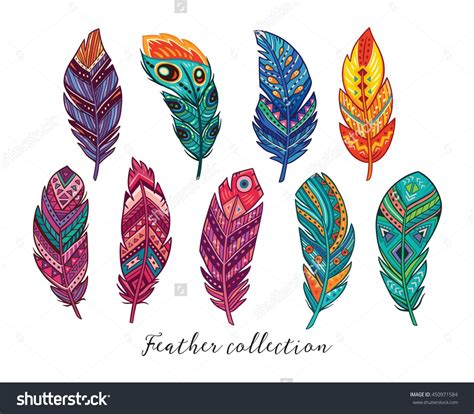 Native American Feather Pattern