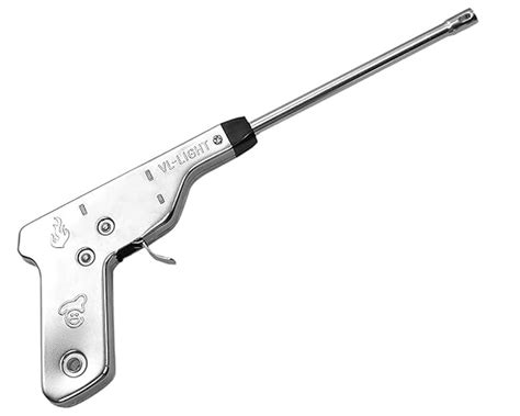 Storite Pistole Shape Metal Impulse Igniter Spark Gas Lighter, Long ...