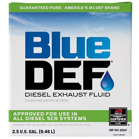Peak BlueDEF Diesel Exhaust Fluid, 2.5 Gallons, Model# DEF002 ...