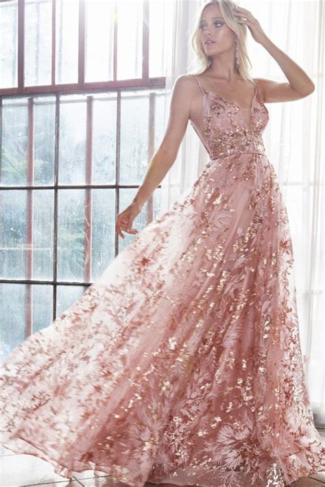 rose gold wedding dress
