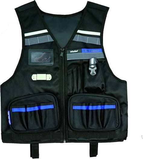 Buy Niche Safety Tool Vest with Adjustable Straps, Tool Pockets, Belt ...