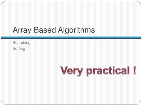 Image result for Array Algorithms