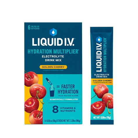 Liquid I.V.® Golden Cherry Hydration Multiplier® Powdered Electrolyte ...