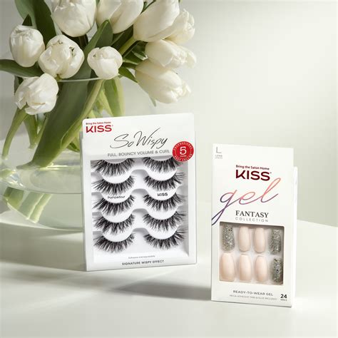 KISS So Wispy False Eyelashes, Pompadour Multipack Lashes (5 Pairs ...