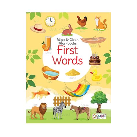 First Words - Wipe & Clean Workbook — pegasusforkids