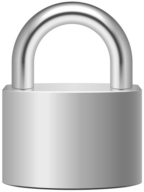 Padlock Silver Clip Art - Best WEB Clipart