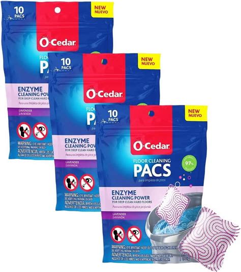 O-Cedar Floor Cleaning 30ct Pacs Lavender Scent 10ct (3-Packs ...