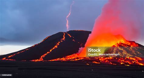 Image result for Exploding Volcano Landscape Simple