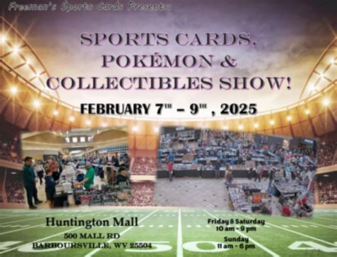 Huntington Mall Sports Cards, Pokemon, and Collectibles Show ...