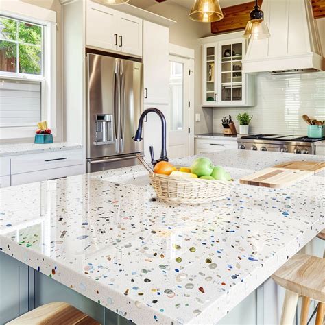 15 Gorgeous Recycled Glass Kitchen Countertops | Glass kitchen ...