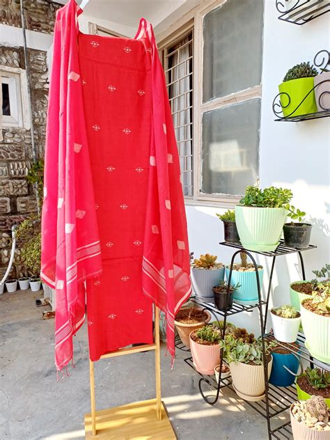 BUY JAMDANI MOTIFS SUIT FABRIC ONLINE IN INDIA