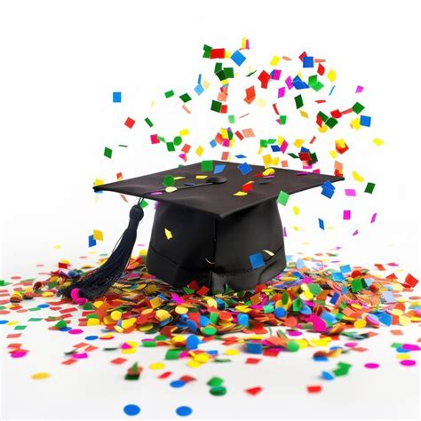 Academic celebration isolated on white background | Premium AI ...