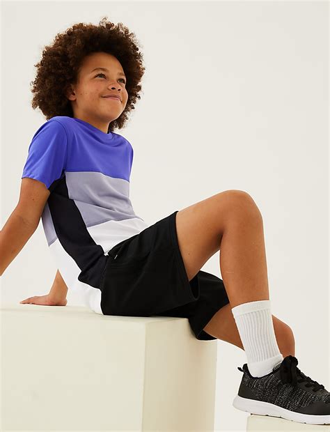 Buy Colour Block Sports T-Shirt (6-16 Yrs) at Marks & Spencer