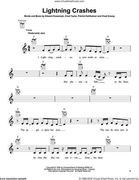 Lightning Crashes Lyrics Chords at Mary Bilbo blog