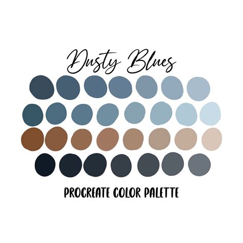 Dusty blue color palette – Artofit