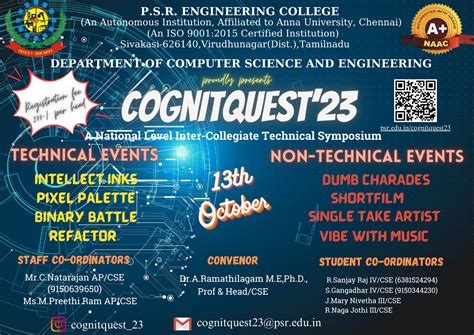 National Level Inter Collegiate Technical Symposium-COGNITQUEST’23 ...