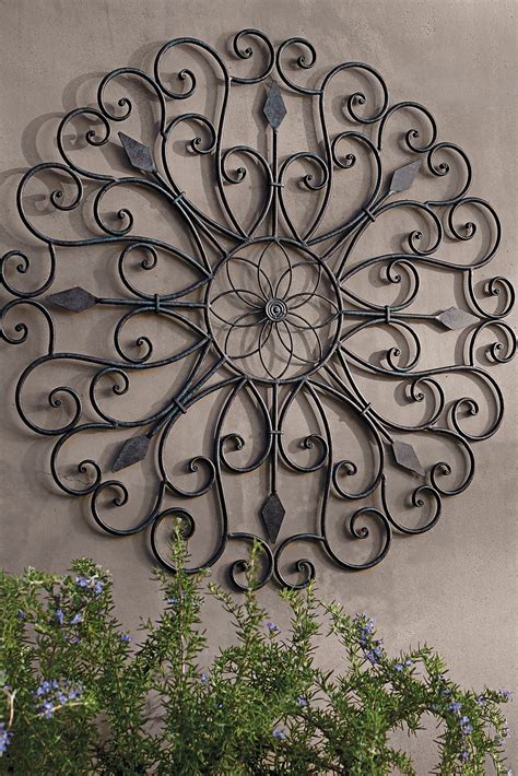 Gracie Iron Wall Art | Grandin Road | Wrought iron wall art, Outdoor ...