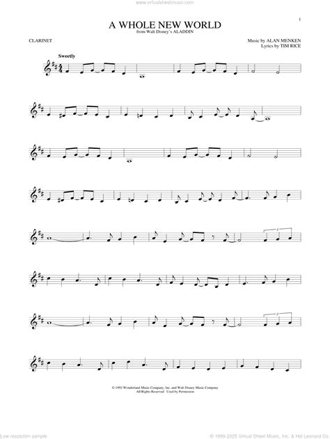 Clarinet Sheet Music