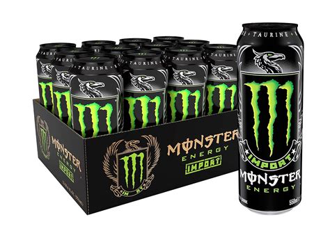 Amazon.com : Monster Energy Import, Energy Drink, 18.6 Ounce | Pack of ...