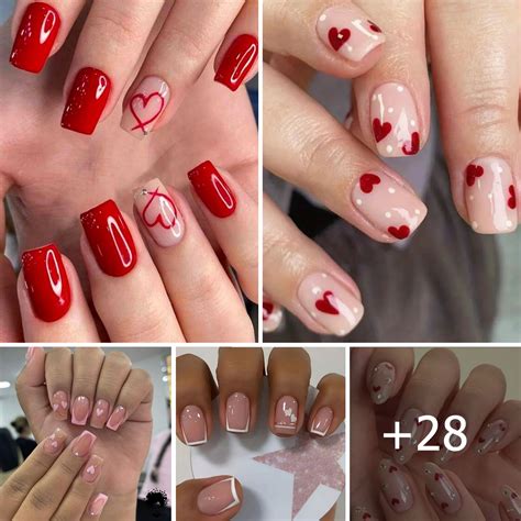 Cute Short Valentine Nail Ideas to Show Your Love