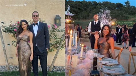 IN PHOTOS: Jared Goff and wife Christen Harper attend former NFL QB's 'wedding of the century'