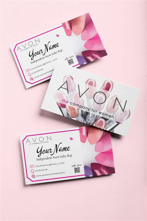 AVON Business Cards, Personalized Avon Business Card, Printable Avon ...