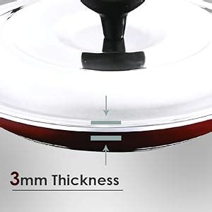 Buy Impex Premium Nonstick Aluminium Appachatty 20 cm, 3 Layer Cookware ...