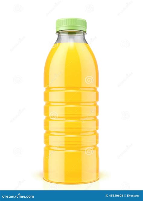 Plastic Bottle of Orange Juice Stock Photo - Image of natural, orange ...