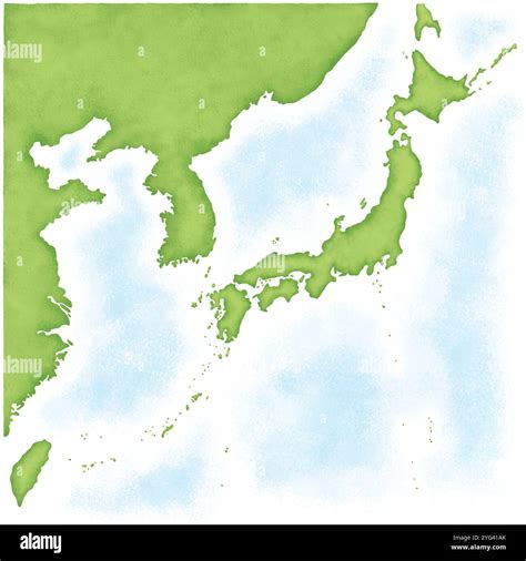 China and north korea map hi-res stock photography and images - Alamy