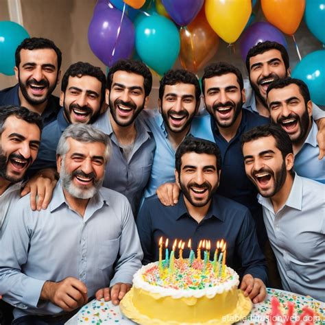 Iranian Birthday Party Celebration | Stable Diffusion Online