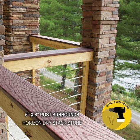 M-Rock Pyramid Cap 14.5 x 14.5 Gray 1.5-sq ft Gray Stone Veneer PYRAMID ...