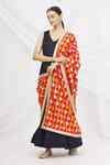 Buy Samyukta Singhania Multi Color Phulkari Embroidered Dupatta Online ...
