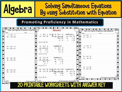 Image result for Simultaneous Equation Steps Using Substitution Math Site Youtube.com