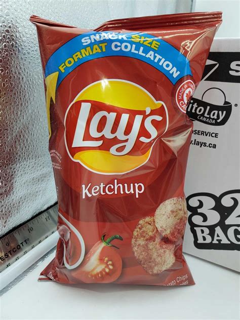 Lays Ketchup Potato Chips (32 x 60g)