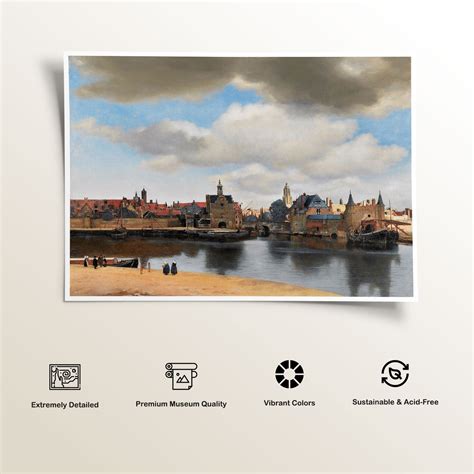 Vermeer view of delft Painting & Wall Art Print by Johannes Vermeer ...